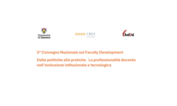 5&deg; Convegno Nazionale sul Faculty Development .