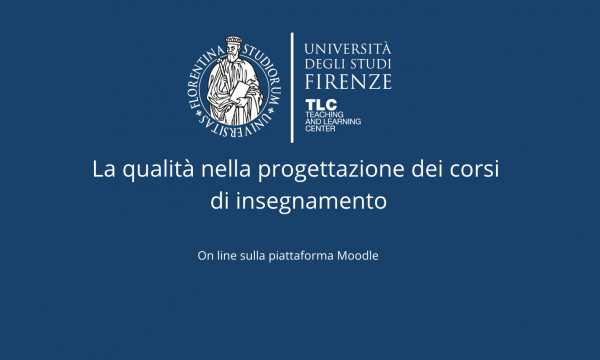 La qualit&agrave; nella progettazione dei corsi di insegnamento.